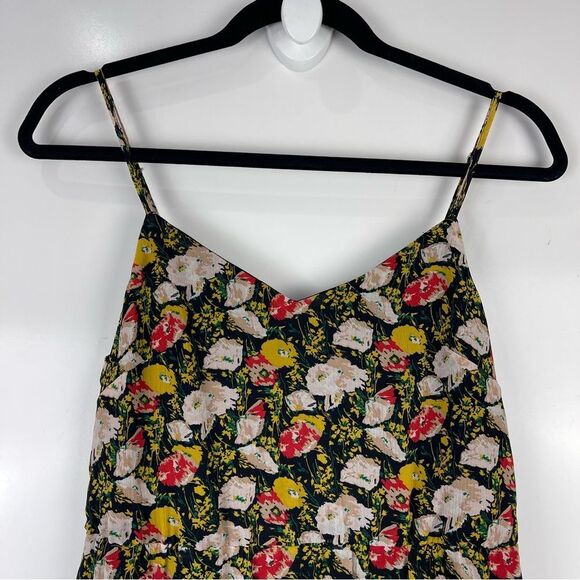 J. Crew Mercantile Floral Print Sleeveless Tiered Maxi Sun Dress Women's Size 2 - Picture 3 of 10